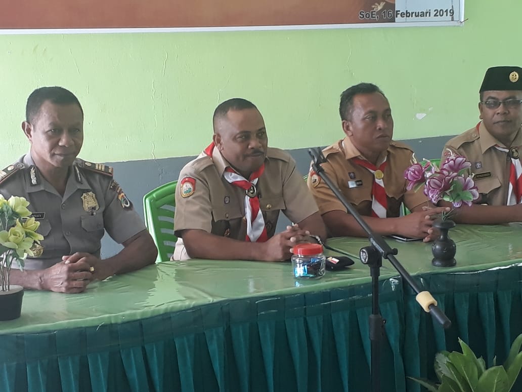 Rapat Kerja Ranting Pramuka Kota Soe, Kasat Binmas Turut Hadir