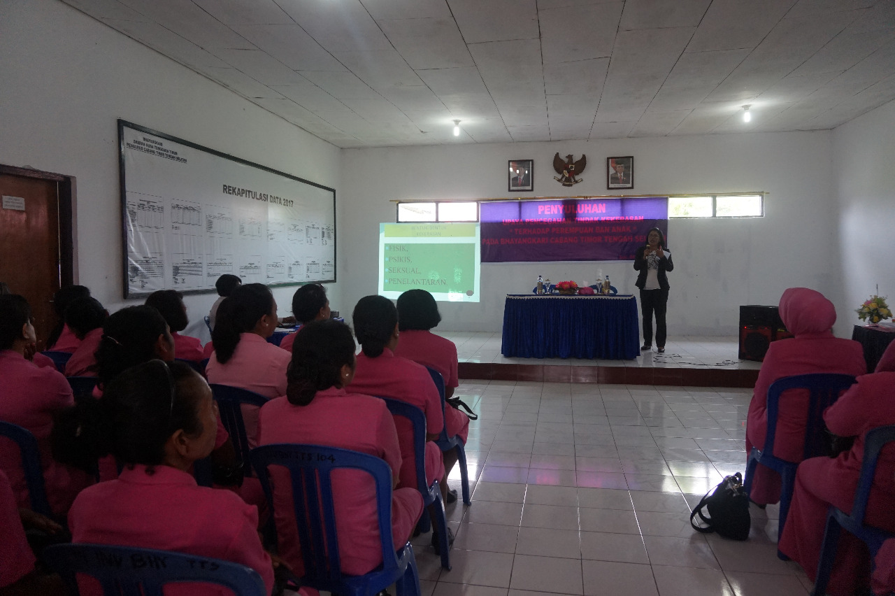 Sosialisasi Upaya Pencegahan Tindak Kekerasan Terhadap Perempuan dan Anak Oleh Kanit PPA Polres TTS.
