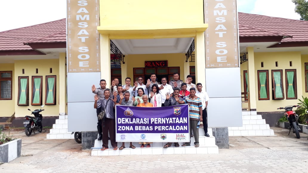 Sat Lantas Polres TTS Gelar Deklarasi Pernyataan Zona Bebas Percaloan