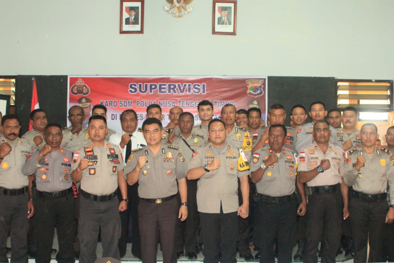 Supervisi Karo SDM Polda NTT Ke Polres TTS