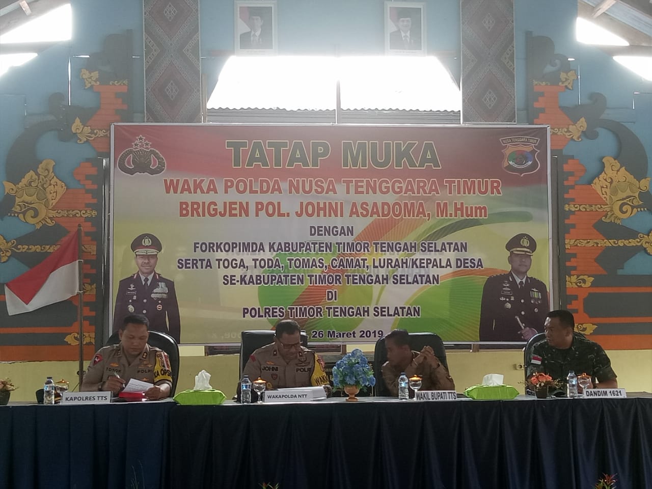 Kunjungan Ke Polres TTS, Waka Polda NTT Cek Alutsista dan Gelar Tatap Muka