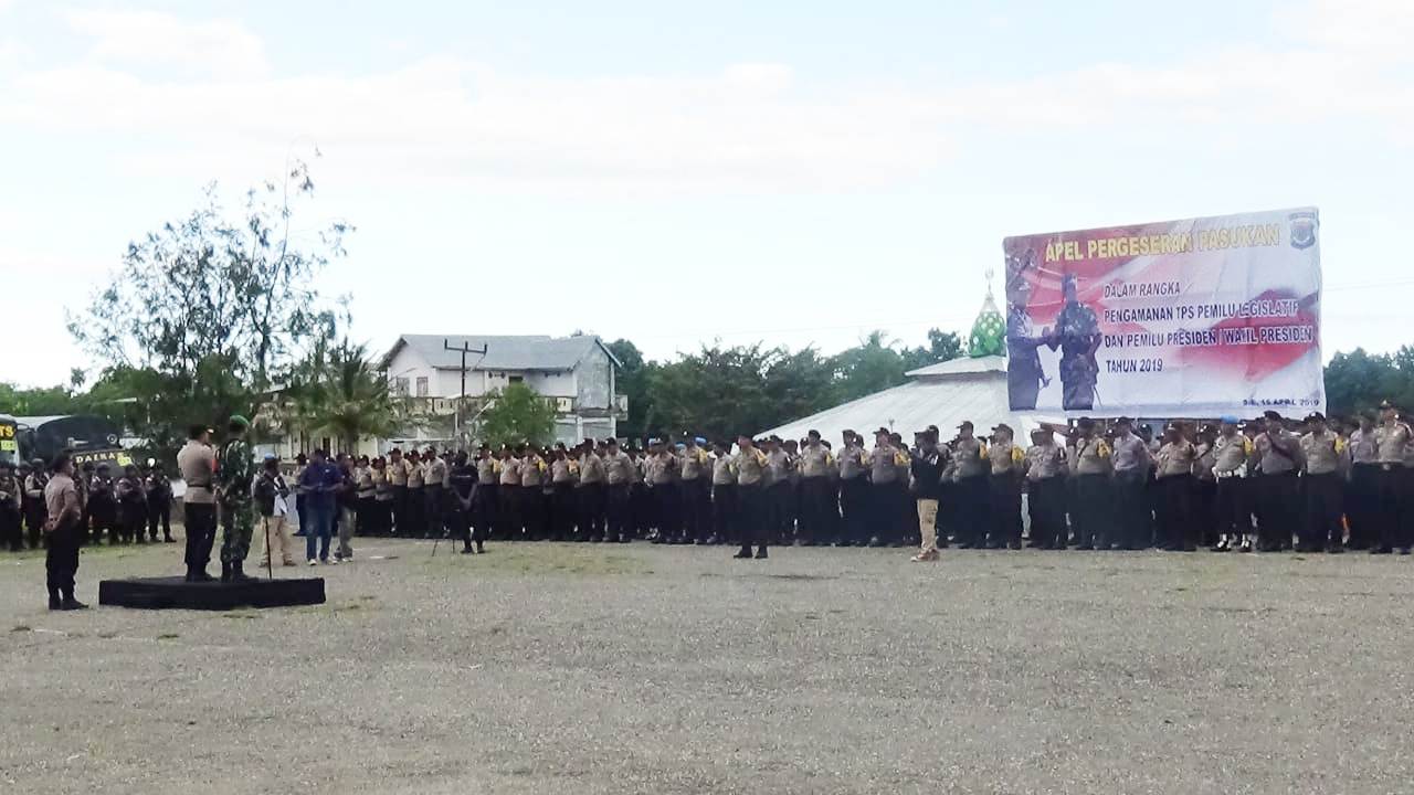 Siap Mengamankan TPS, Polres TTS  gelar Apel  Serpas