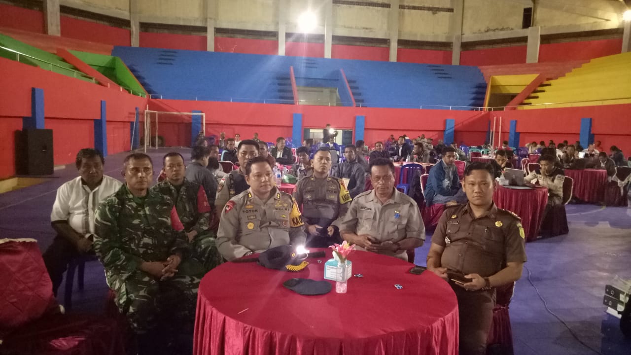 Kapolres TTS Hadiri Pleno Hasil Rekapitulasi Pemilu 2019 tingkat KPUD kab. TTS.