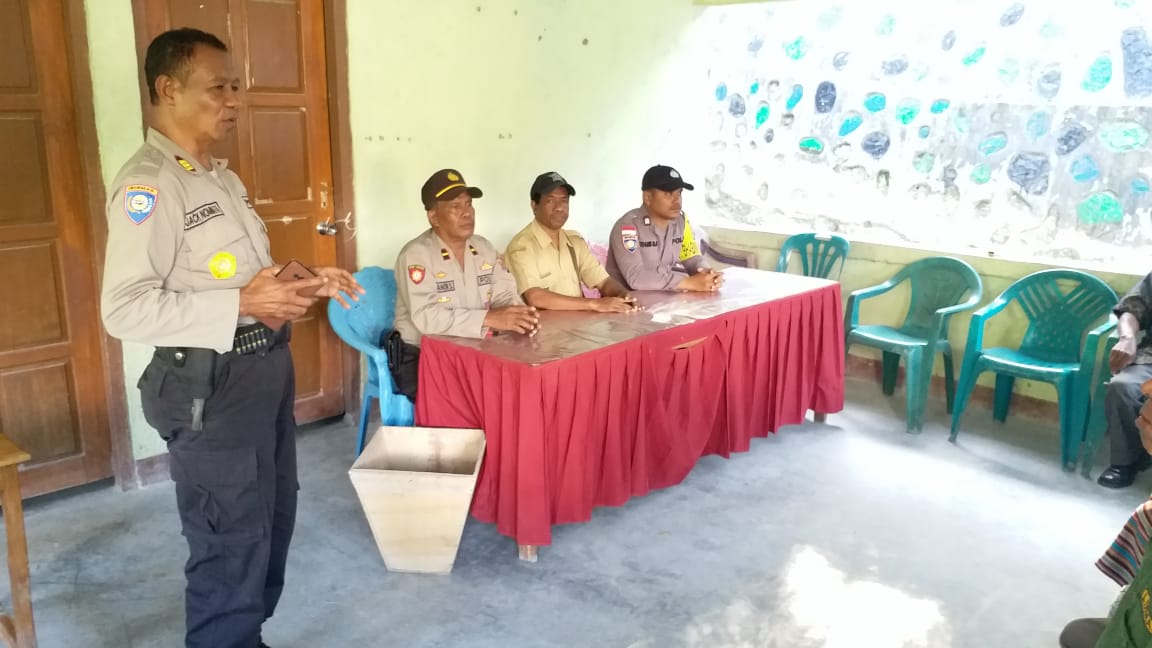 Pentingnya Pos kamling, Kasat Binmas Polres TTS Beri Sosialisasi