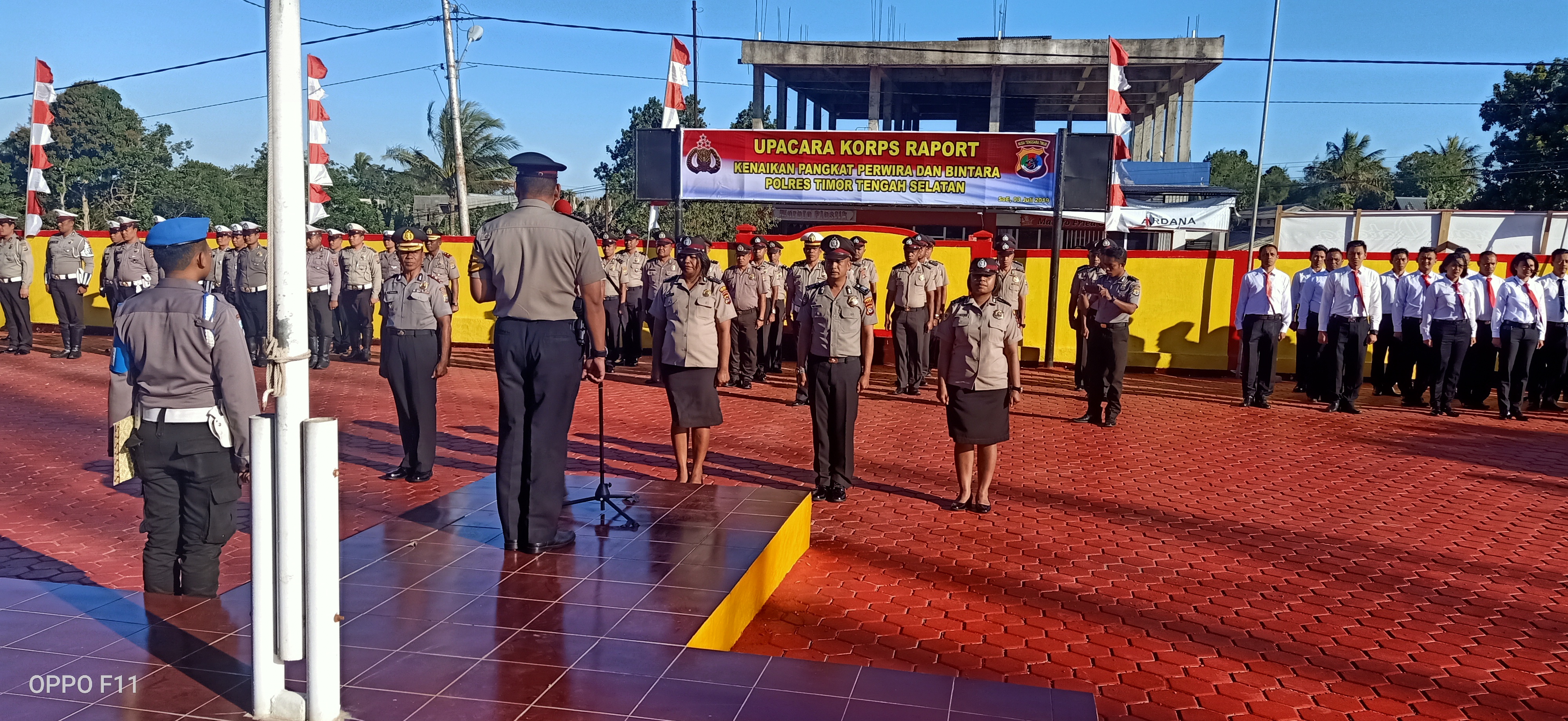 Kapolres TTS Pimpin Upacara Korps Rapor Kenaikan Pangkat