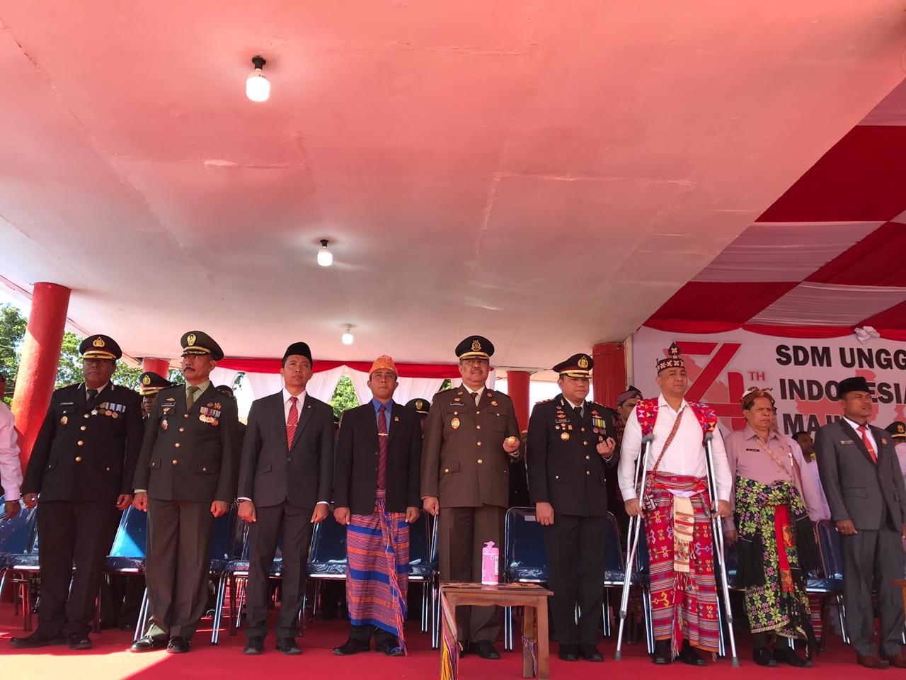 Kapolres TTS Hadiri Upacara Peringatan HUT RI Ke 74