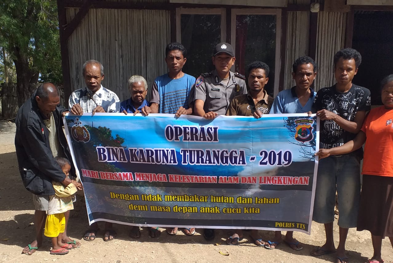 Cegah Karhutla Kebakaran Hutan Dan Lahan, Kanit Binmas Polsek Siap Melaksanakan Sosialisasi