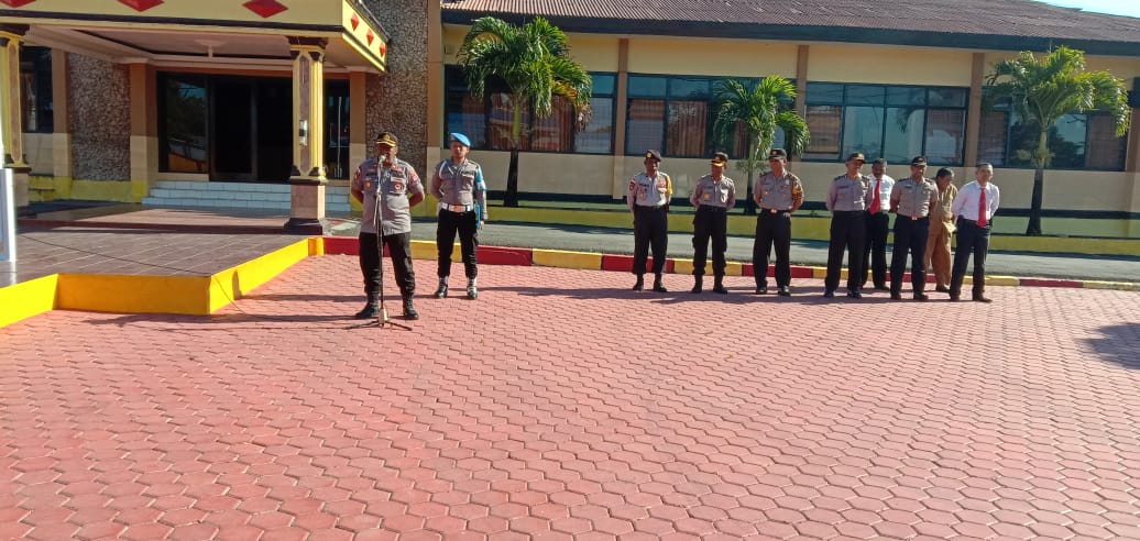 Pimpin Apel Pagi, Waka Polres TTS Sampaikan Pola Hidup Sederhana