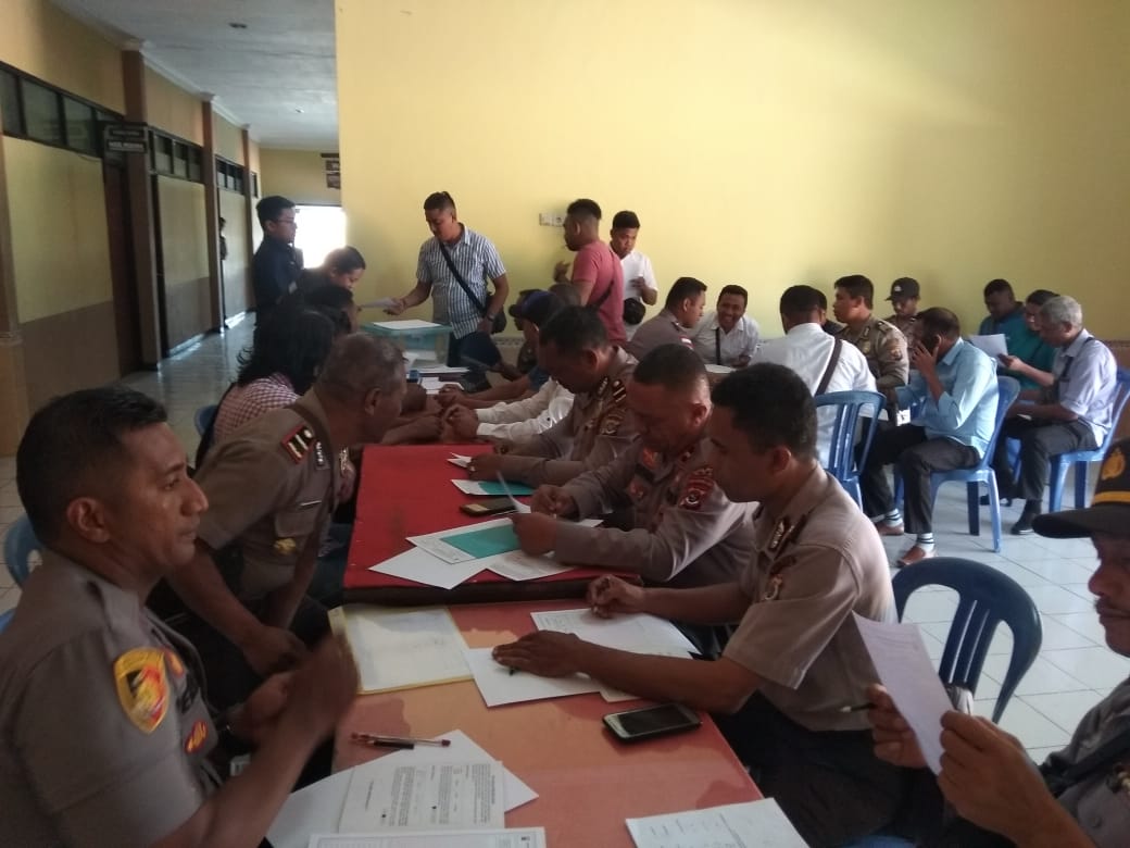 Polres TTS Gelar Tes Psikologi Bagi Personil Pemegang Senpi