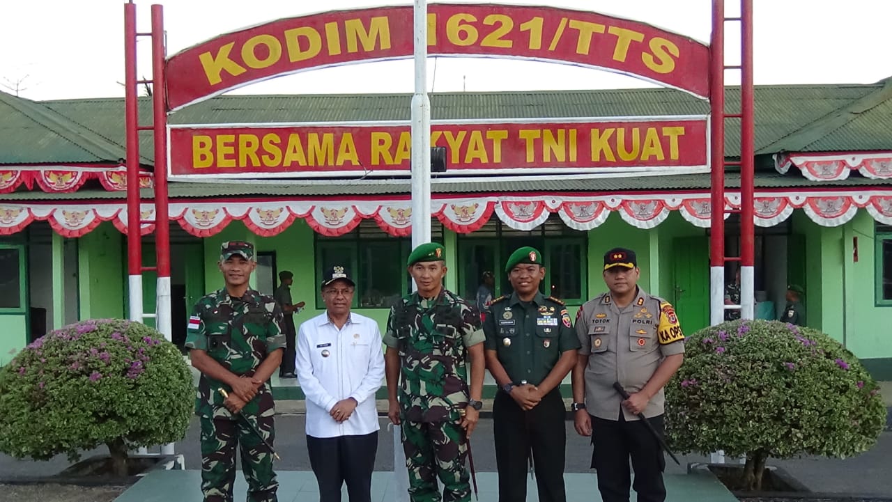 Kapolres TTS Hadiri Kunjungan Pangdam Udayana IX Di Kodim 1621 TTS