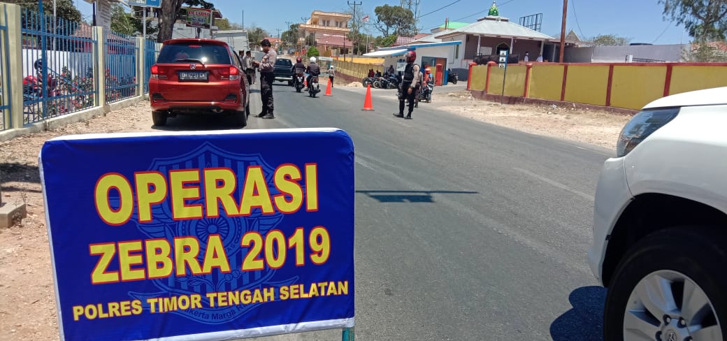 Cegah Pelanggaran Lalu Lintas, Polres TTS Gelar Operasi Zebra