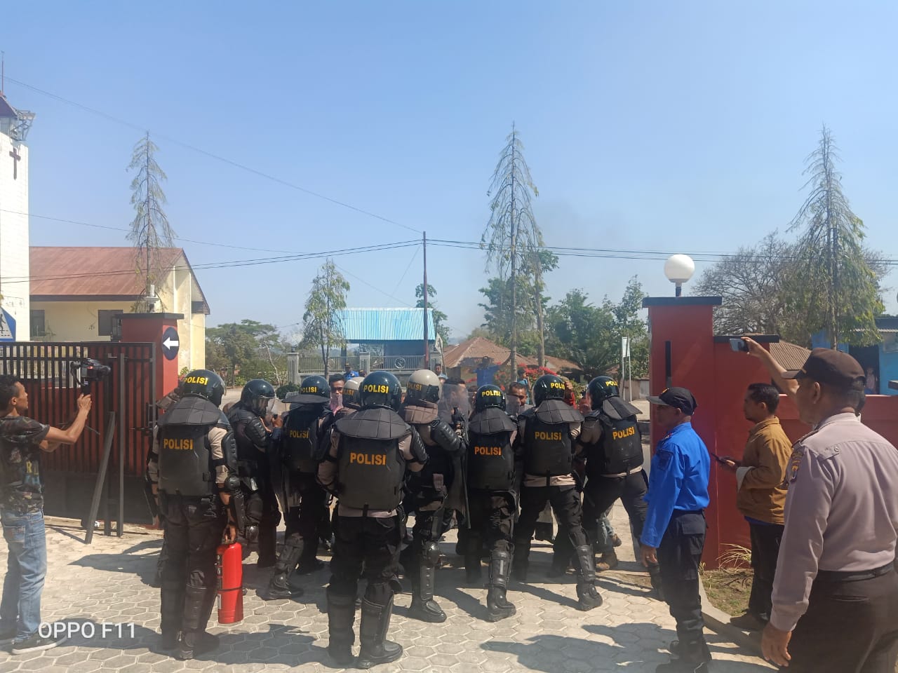 Sat Samapta Polres TTS Gelar Simulasi di Pengadilan Negeri Soe