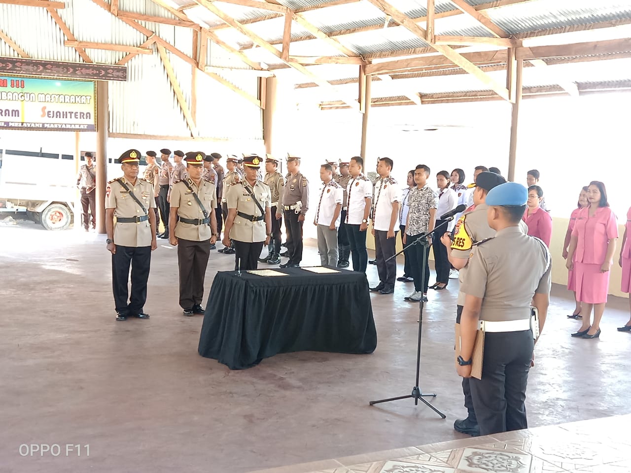 Kapolres TTS Pimpin Pelantikan Kabag Ren dan Sertijab Kapolsek