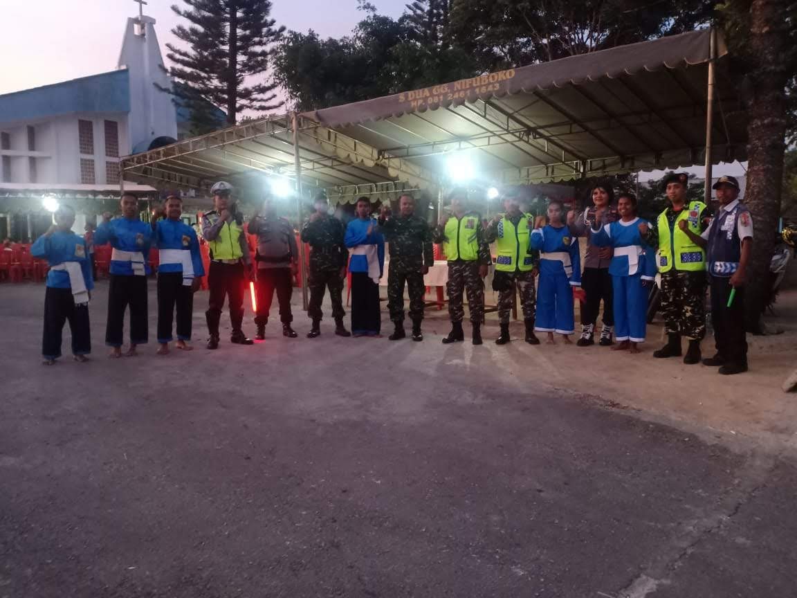 Bersinergi Polres TTS dan Instansi Terkait Pengaman Malam Ibadah Natal