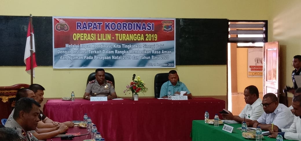 Wujudkan Natal Dan Tahun Baru Yang Aman Kondusif, Polres TTS gelar Rakor bersama Instansi Terkait
