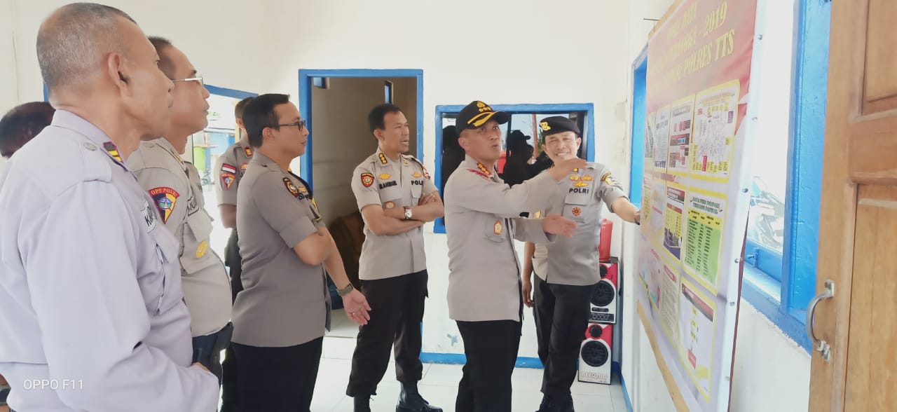Datangi Polres TTS, Tim Supervisi SOPS Mabes Polri Cek Pos Pam Lilin Turangga 2019