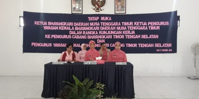 Ketua Bhayangkari Daerah NTT Gelar Tatap Muka Bersama Bhayangkari Cabang TTS