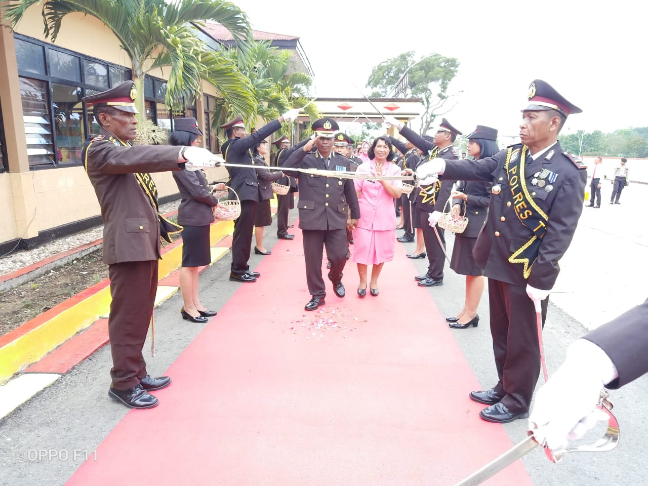 Kapolres TTS Pimpin Upacara Pelepasan Purnawirawan Polri