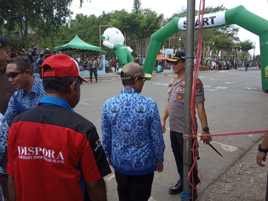 Kapolres TTS Hadiri Pembukaan Kejuaraan Road Race Bupati TTS 2019