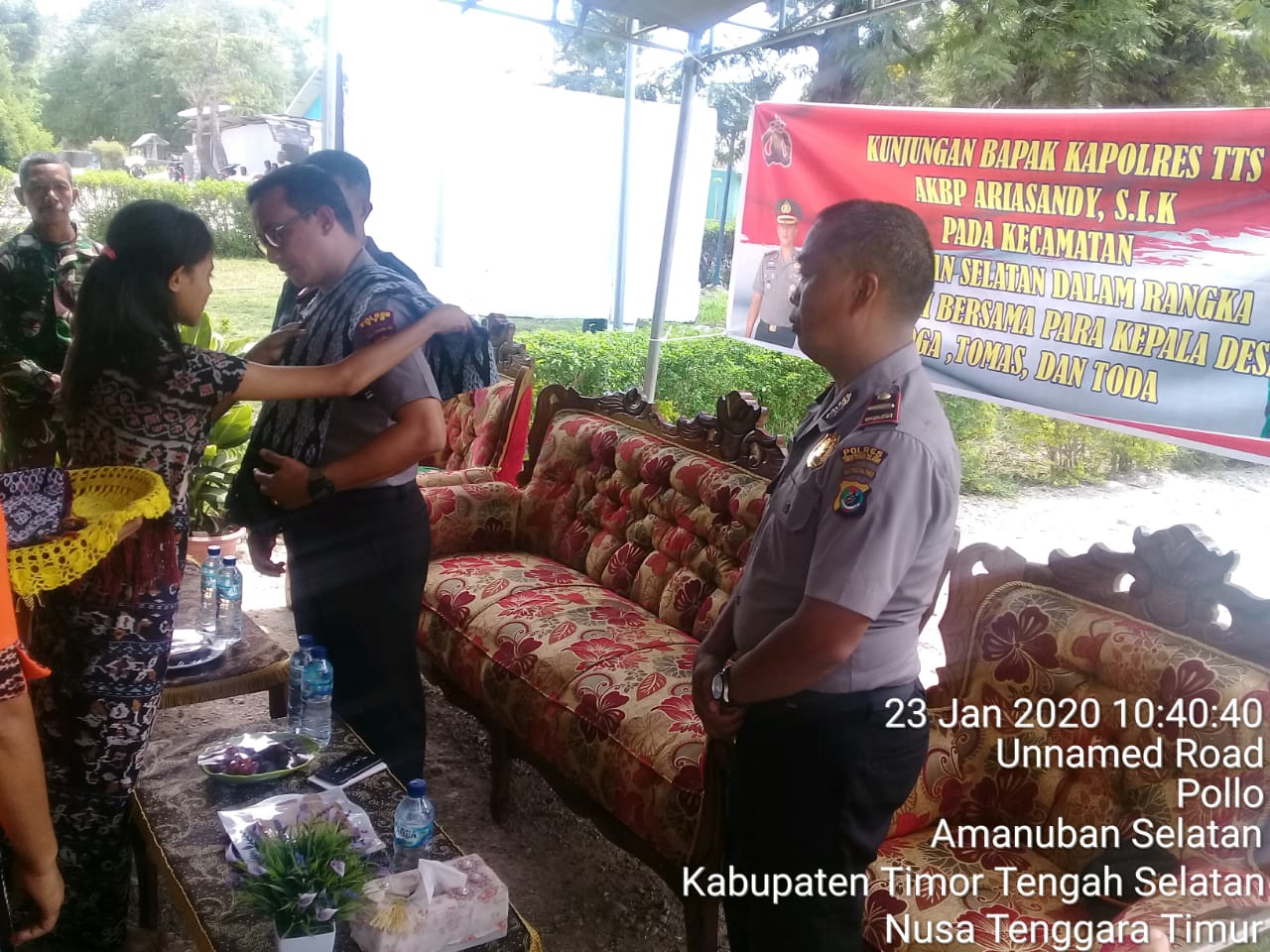 Jalin Silahturahmi , Kapolres TTS Kunjungi Kecamatan Amanuban Selatan