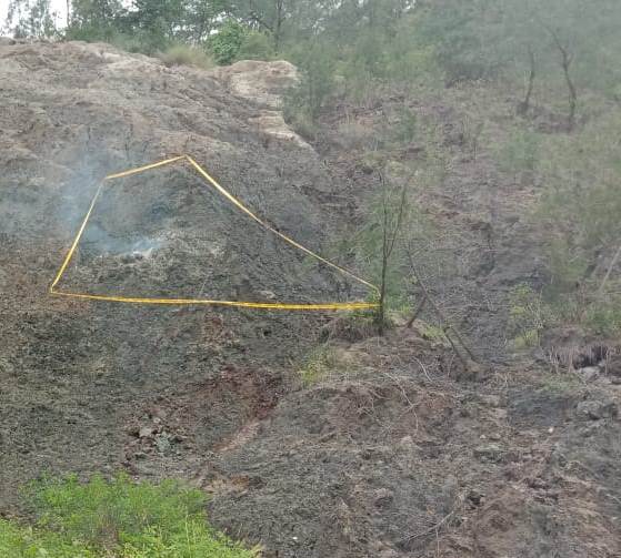 Diduga Sumburan Asap Panas Berbahaya, Polsek Mollo Utara Pasang Police Line