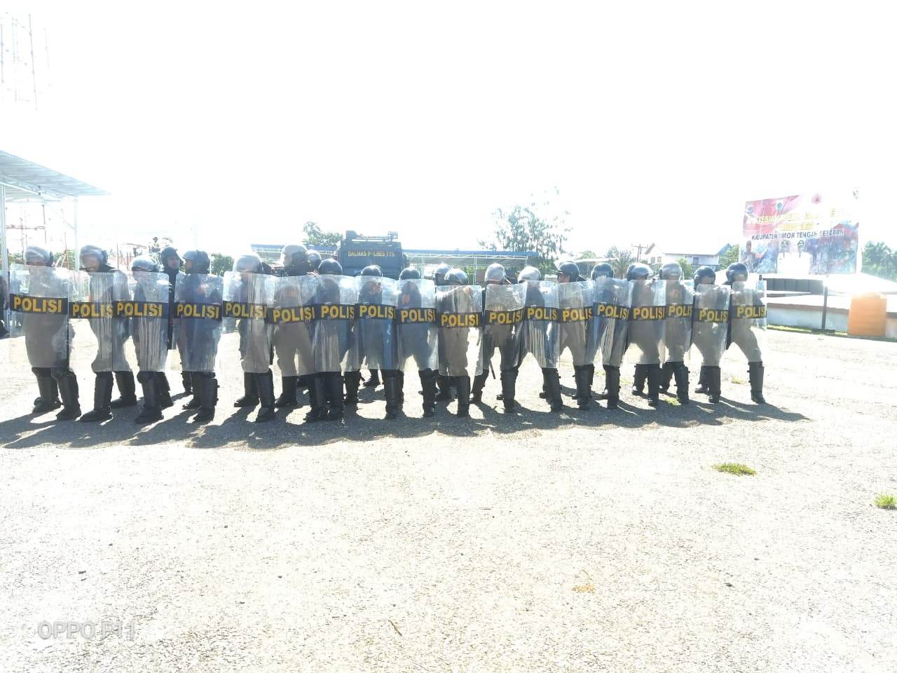 Personil Polres TTS Rutin Melaksanakan Latihan Dalmas