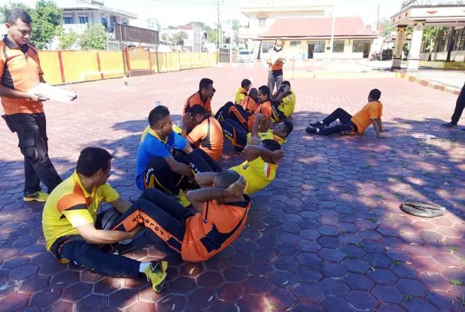 Polres TTS Menggelar Tes Samjas